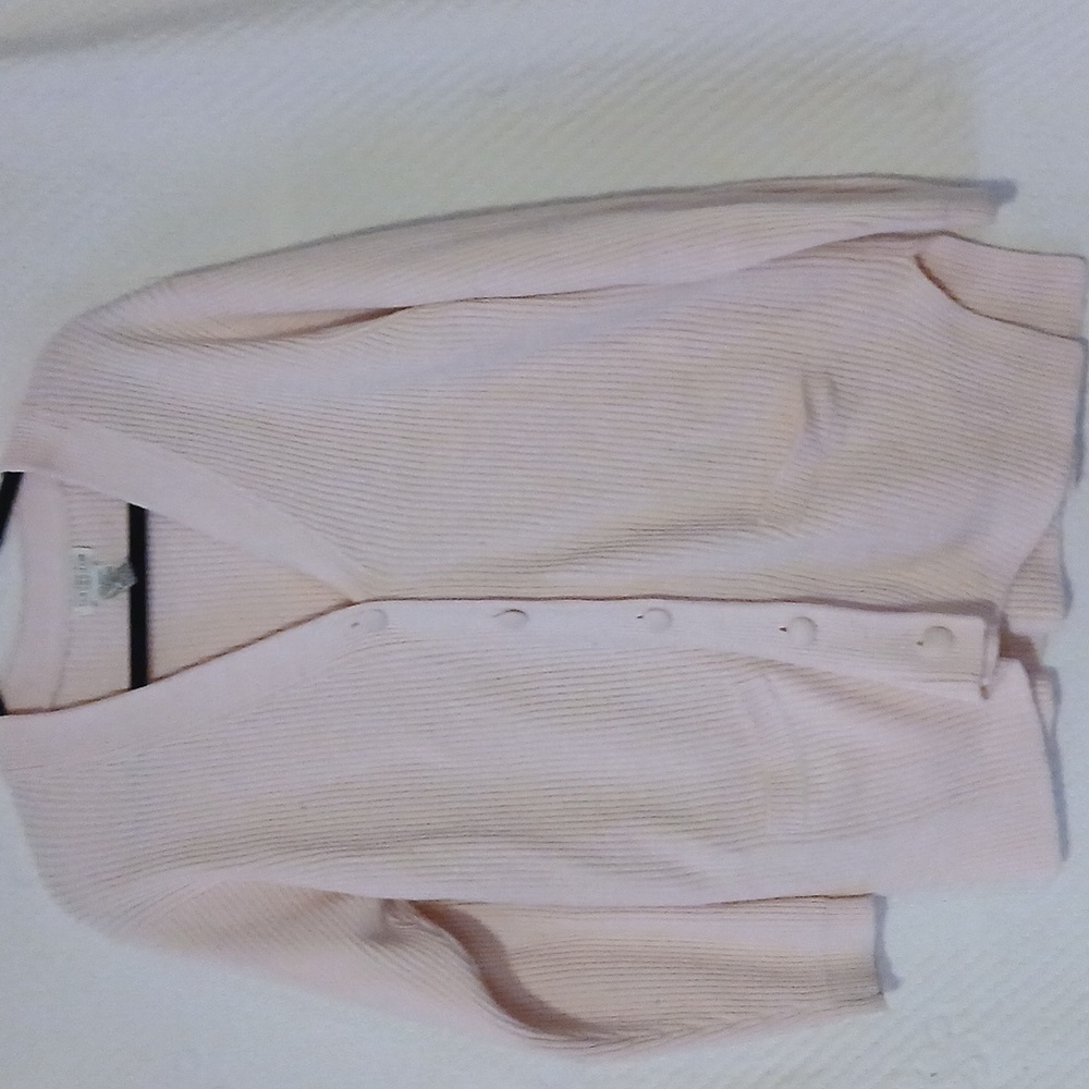 Elegant Light Pink Cardigan Sweater
